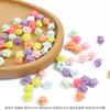 Acessórios de joias de flor de amor de acrílico estrela de cinco pontas contas soltas com contas material de acessórios DIY pulseira colar crianças