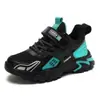 2022 Atacado Sapatos de Menino Tênis Infantil Malha Respirável Estação Primavera e Outono Couro Novo Aluno Crianças Pequenas e Grandes