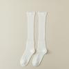 Calcetines Gruesos de Algodón Punto Apilado Estilo Ballet Color Sólido Estilo Coreano Calcetines hasta la Rodilla Calcetines para Bota de Mujer Estilo Miu