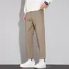 Pantalones Casuales Cortos Nuevos de Otoño para Hombre 2026, Corte Delgado, Modernos Pantalones de Algodón Puro para Hombre para Otoño