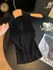 Nova Peça de Roupa de Verão com Gola Halter, Camisola de Tricô para Mulheres, Top Sexy sem Costas