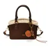 Yaozi 2026 principios de otoño nueva moda versátil casual simple bolso de hombro, lindo bolso tote bandolera retro para ir al trabajo