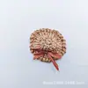 Pingente de Chapéu de Palha Crochê de Ráfia, Decoração Estilo Férias, Acessórios DIY Estilo Coreano para Roupas e Bolsas, Venda por Atacado de Acessórios e Componentes