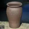 Maceta de cerámica para verduras de jardín sin esmaltar, maceta cerámica extra grande para plantar árboles en balcón, caja cuadrada de cerámica con textura rugosa para cultivar verduras, cerámica