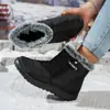 Botas de Nieve de Nuevo Estilo para Mujer, Zapatos de Invierno Impermeables Transfronterizos para Mujer, Populares Zapatos de Algodón Antideslizantes para Mujer, Botas de Invierno Cálidas de Talla Grande
