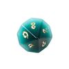 Juego de Dados Poliédricos Sintéticos Ojo de Gato Azul Pavo Real con Números Grabados para Juego de Rol D&D, Juego de Siete Piezas Z02