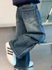 Pantalones vaqueros rectos para niña, nuevo estilo primavera y otoño 2026, pantalones anchos de moda con lazo para niños mayores, pantalones largos holgados, transfronterizo
