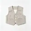 Traje formal de un año para bebé niño, estilo británico de primavera y otoño, guapo, para paje de boda, fiesta de cumpleaños infantil