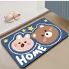 Expansão Tapete Absorvente de Silicone Mole Macio Porta do Vaso Sanitário Tapete Novo Tapete Antiderrapante para os Pés Tapete de Entrada Home Cartoon