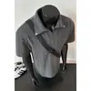Polo retro a rayas para hombre, primavera/verano, corte holgado, manga corta, diseño de corte limpio, camiseta de cuello camisero para pareja