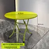 Mesa Plegable Redonda Pequeña de Acero Inoxidable para Casa de Alquiler para Comer y Tareas Mesa Cuadrada para Puesto Exterior