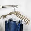 Colgador de Pantalones Flotado Transparente Ecológico al por Mayor con Pinzas Pinzas que no Marcan Organizador de Armario Colgador de Almacenamiento para Trajes Faldas Pantalones