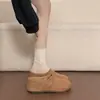 Mules fechadas respiráveis com trama vazada, tecidas à mão em estilo francês para mulheres, para uso externo no verão, mules de sola grossa estilo romano