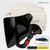 Capacete de Motocicleta Elétrico Padrão Nacional 3C Novo de Fábrica Feminino Verão Proteção Solar Meio Capacete Inverno Masculino Capacete de Segurança Leve