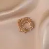 Broche de Espiga de Trigo de Cristal de Imitación Dorada, Suéter de Lujo Ligero de Alta Gama, Pin de Ramillete de Alta Gama, Accesorios de Ropa Fijos al por Mayor