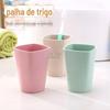 Material Biodegradável Palha de Trigo Cor Macaron Copo para Enxaguatório Bucal Copo para Escovar Copo para Lavar Ecológico