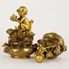 Atacado do Fabricante Tigela de Tesouro Macaco Dourado de Latão, Tesouro de Oferta Macaco Dourado, Ornamento de Macaco de Cobre, Macaco Tigela de Tesouro, Macaco do Zodíaco Chinês