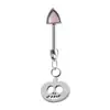 F136 Aleación de Titanio Rosca Interna Estrella Colgante Clavo de Oreja Clavo de Hueso de Oreja Perforación de Oreja de Gato Joyería Pendientes para Mujeres