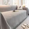 Capa de Sofá Estilo Cream Mais Vendida Internacionalmente Chenille Quatro Estações Universal Toalha de Sofá Antiderrapante Resistente a Arranhões de Gato Capa de Sofá