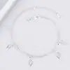 Nuevos Accesorios Populares Transfronterizos 2020 Tobillera de Doble Capa con Campana en Forma de Corazón para Mujer, Joyería para el Pie Estilo Europeo y Americano con Forma de Estrella, Accesorios de Celebridades de Internet