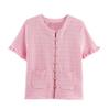 Estilo Europeo y Americano Amazon Aliexpress Más Vendido Moda Tendencia Versátil Conjunto de Chaqueta de Punto + Top sin Tirantes + Falda