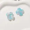 Gradiente Fresco Sensación de Pintura al Óleo Trébol de Cuatro Hojas Adorno Acrílico Pegatina DIY Arete Pendiente Accesorios para el Cabello Pinzas para el Cabello Accesorios
