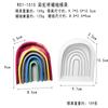 Molde de Silicona para Vela Aromática Puente Arcoíris Estilo Ins DIY Creativo Molde de Resina de Yeso para Vela con Forma de Arco