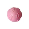 Juguete Sonoro para Perro Pelota de Goma Huella de Golden Retriever Teddy Pelota Saltarina Pequeña y Mediana Juguete Sonoro para la Dentición