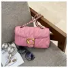 Bolso de Alta Gama Estilo Pequeña Fragancia para Mujer 2025 Nuevo Simple Cuadrícula de Diamantes Versátil Cadena Bolso de Hombro Cruzado para Mujer Moderno