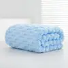 Toalla de Baño de Terciopelo Coral, Patrón de Nube, Secado Rápido, No Suelta Pelusa, Más Grande que el Algodón Puro, Absorbente, Toalla de Terciopelo Dorado, Set de Tres Piezas