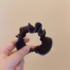 Corea Otoño e Invierno Nuevo Color Café Tela Overlock Diadema de Moda Simple Alta Elasticidad Diadema Versátil Accesorios para el Cabello