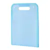 Bolsa sanfonada portátil com selagem de borda vertical, bolsa de documentos multicamadas, bolsa para provas de armazenamento classificado para estudantes, bolsa de documentos semitransparente