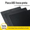 Chapa de ABS Preto Fosco, Fosco Unilateral de Textura Grossa, Textura de Casca de Laranja, Textura de Cascalho de Carro, Processamento Preto e Branco