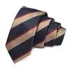 Bestseller transfronterizo, corbata estrecha para hombre de 6 cm, corbata de rayas casual, corbata para hombre hecha a medida, al por mayor en stock, muestra disponible en 7 días