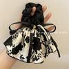 Lazo Impreso Vintage Estilo Falda Tinta Cuerda para el Cabello Elegante para Mujeres 2024 Nuevo Navidad Transfronterizo