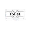 Comercio Exterior Inodoro Dormitorio Lavandería Logotipo Inglés Adhesivo de Pared Baño Privado Adhesivo para Puerta