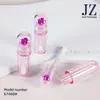 Jinze Pedido Tubo Grueso Redondo para Pincel Transparente Spray de Polvo Corazón Morado Pintado con Spray Tubo para Brillo de Labios Tubo Vacío de Plástico Material de Empaque