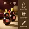 Colgante adorno de calabaza de siete estrellas incrustado estilo chino tradicional, accesorio llavero Shede, colgante de calabaza de siete estrellas, calabaza para la fortuna y la prosperidad, decoración de coche