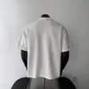 Marca Americana Moderna Design de Nicho Camisetas Bordadas Soltas de Manga Curta para Homens e Mulheres, Tops Elegantes da Moda de Verão