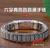 Pulseira com Roda de Oração de Mantra de Seis Palavras para Homens e Mulheres, Fecho de Encaixe Estilo Chinês, Estilo Vintage Retrô, Ousada e Única, Atacado