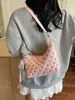 Bolsa Pequena Feminina Transfronteiriça 2026 Nova Bolsa de Ombro/Axila de Nicho Bolsa de Mão Acolchoada com Corrente Versátil Bolsa Transversal