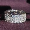 Anillo de Zirconia, Banda Lisa, Sensación de Alta Gama, Diseño Exquisito para Mujeres, Joyería de Yiwu, Diseño de Nicho, Venta al por Mayor Transfronteriza R7230