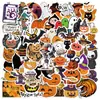 Conjunto Completo de Adesivos de Halloween Transfronteiriços para Guitarra, Caderno, Mala DIY Decoração Graffiti à Prova d'Água Novo Modelo Atacado