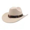 Aliexpress Amazon Wish Sombrero de Ala Ancha para Hombre y Mujer Lana Sombrero de Copa de Una Línea Sombrero de Jazz Sombrero de Vaquero Yzd083