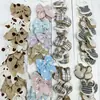 Clipes de Cabelo de Moda Estilo Coreano Desenho Animado Infantil Tecido Presilhas de Cabelo de Bebê Conjunto Acessórios de Cabeça Fofos Clipes Laterais Atacado