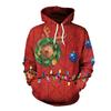 En Stock Estilo Europeo Otoñal Transfronterizo Navidad Mujer Holgada Versátil Con Capucha Creativa Estampado Digital Sudadera Ropa de Rendimiento