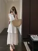 Elegante y Romántico Vestido Largo sin Mangas Adelgazante para la Costa, Vestido Largo de Vacaciones para Mujer, Nuevo Estilo Verano 2026 H050120