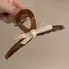 Yhj Accesorios para el Cabello Nuevo Exquisito Pasador de Pelo con Lazo, Pinza de Tiburón para la Parte Trasera de la Cabeza, Pasador de Nicho, Accesorio para el Cabello para Mujeres
