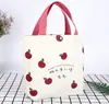 Bolso Ruyi de Caqui Bolso de Lona Moderno Portátil Bolso de Mamá Bolso de Mano Bolso Cuadrado Pequeño Bolsa de Almuerzo Bolso de Mano Bolso de Mano