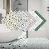 SMS001-012 adesivos de piso com padrão de terrazzo simulado adesivos de azulejo autoadesivos decoração de casa adesivos à prova d'água antiderrapantes resistentes ao desgaste